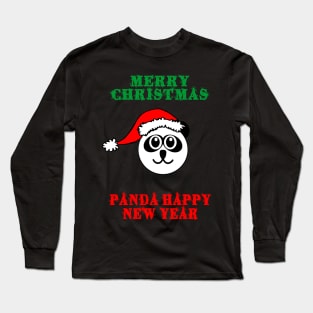 Panda Christmas Long Sleeve T-Shirt